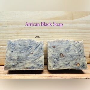 Black African Facial Soap Set of 2